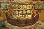 Saint Savin - Peinture de la voute - L'arche de Noe